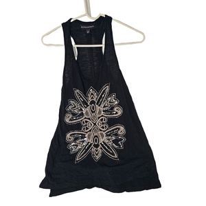 Rock & republic sequin embroidery made in India racerback tank top